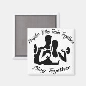 一緒にトレーニングするカップルは一緒に022 #US マグネット (正面/裏面)