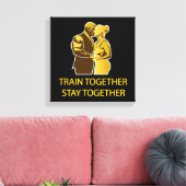 一緒にトレーニングを行う キャンバスプリント (インサイチュ (リビング))