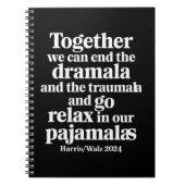 一緒にドラマラとトラウマラを終わらせることができる ノートブック (正面)