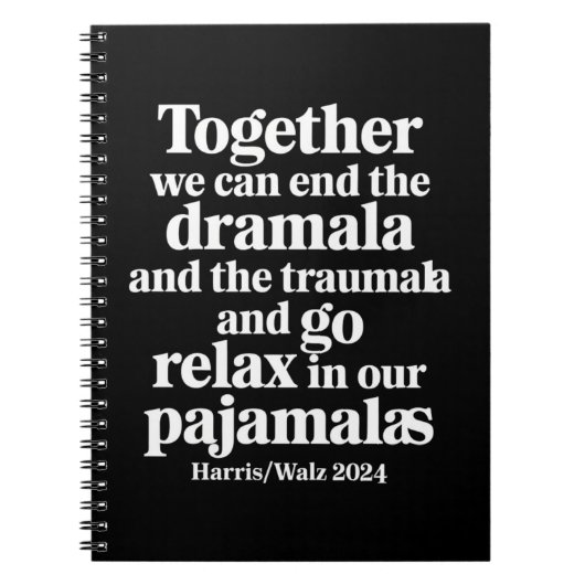 一緒にドラマラとトラウマラを終わらせることができる ノートブック (正面)