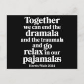 一緒にドラマラとトラウマラを終わらせることができる ポストカード (正面)