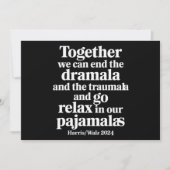 一緒にドラマラとトラウマラを終わらせることができる 招待状 (正面)