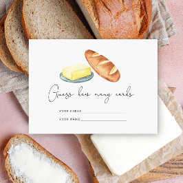 一緒にバター、いくつのコルクブライダルゲーム エンクロージャーカード