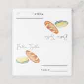 一緒にバター – 結婚の座席表 プレイスカード (外部開封)