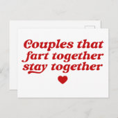 一緒にバレンタイン滞在するカップル シーズンポストカード (正面/裏面)