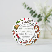 一緒にパーティーBBQレコード引っ越し祝いパーティー 招待状 (スタンド正面)