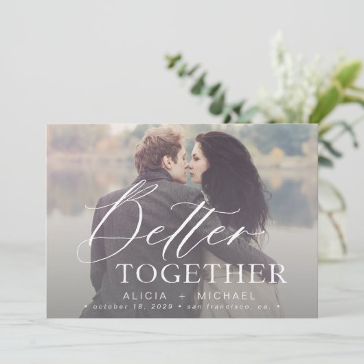 一緒にベストのスクリプト結婚式写真セーブザデート セーブザデート (スタンド正面)