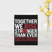 一緒にボクシンを上昇させる鎌状赤血球生存者貧血 カード (黄色い花)