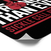 一緒にボクシンを上昇させる鎌状赤血球生存者貧血 ポスター (角)