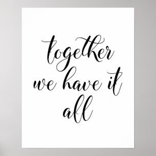 一緒にポスターを持っている ポスター