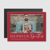 一緒にメリースクリプト写真メリークリスマスカード (正面/裏面)