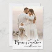 一緒にメリー写真のクリスマス シーズンカード (正面)