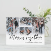 一緒にメリー写真コラージュのクリスマス シーズンカード (スタンド正面)
