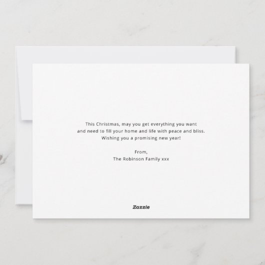 一緒にメリー写真コラージュのクリスマス シーズンカード (裏面)