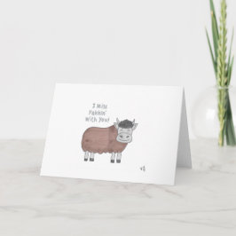 一緒にヤッキンするのが恋しいよカード サンキューカード