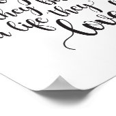 一緒にライフウォールアートを構築 – 黒 ポスター (角)