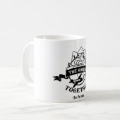 一緒に世界を旅しよう |おもしろい コーヒーマグカップ (正面左)