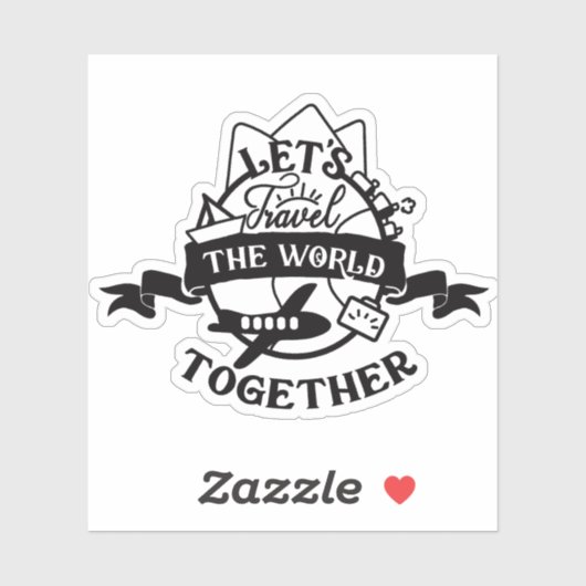 一緒に世界を旅しよう シール (シート)