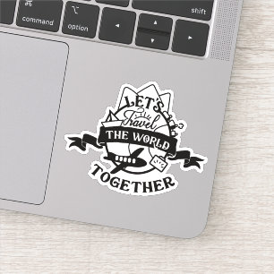 一緒に世界を旅しよう シール