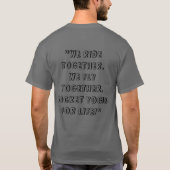 一緒に乗って一緒に飛ぶ Tシャツ (裏面)