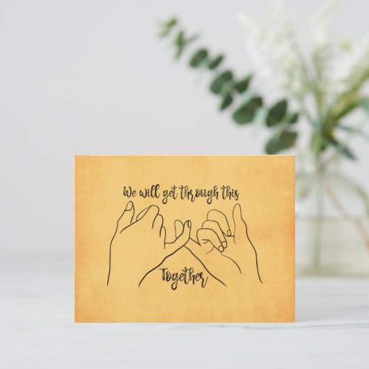 一緒に乗り切ろう ポストカード (スタンド正面)