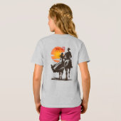 一緒に乗る – 素晴らしい西洋の生活 | キッズ Tシャツ (裏面フル)