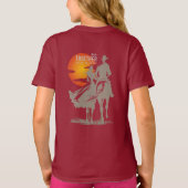 一緒に乗る – 西の生活（暗） | キッズ Tシャツ (裏面)