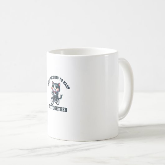 一緒に保するだけおもしろいで コーヒーマグカップ (正面右)