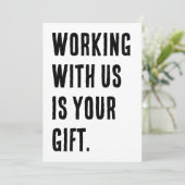 一緒に働くことがあなたのギフト - 面白い同僚 招待状 (スタンド正面)