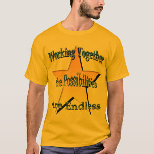 一緒に働くことは無限のシャツ Tシャツ