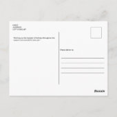 一緒に写真コラージュのクリスマス ポストカード (裏面)