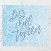 一緒に冷やそう |トレンディーアイスブルー ビールラベル (シングルラベル)