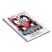 一緒に冷却ペンギン永遠にバレンタイン愛' ノートブック (右側)