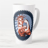 一緒に出来る！ カフェラテマグ (右アングル)