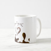 一緒に出荷バレンタインデーMugチョコレートハート コーヒーマグカップ (正面右)