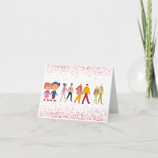 一緒に古くなるバレンタインのカード サンキューカード (正面)