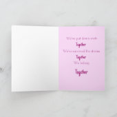 一緒に可愛いバレンタインデー シーズンカード (内部)