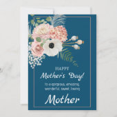 一緒に咲く：優しい農村風の母の日 シーズンカード (正面)
