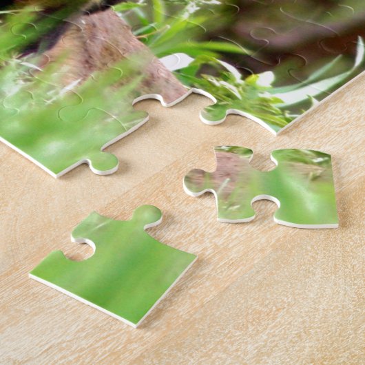 一緒に坐る愛らしいアカギツネのキットの写真 ジグソーパズル (側面)