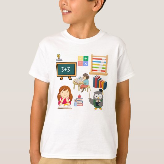 "一緒に学ぼう!" Tシャツ (正面)