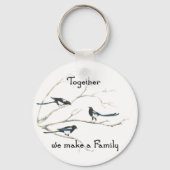 一緒に家族の引用文マギドリを作る キーホルダー (正面)