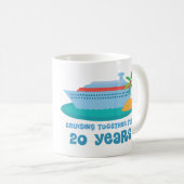 一緒に巡航ギフト20年の間記念日の コーヒーマグカップ (正面右)