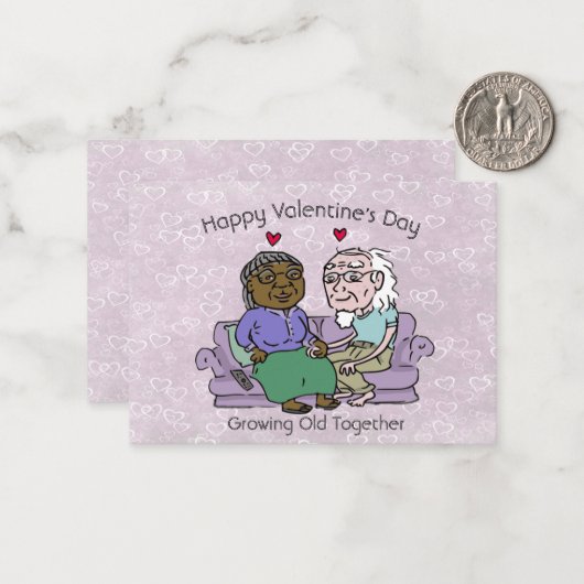 一緒に年を取る ノートカード (正面/裏面インサイチュ)