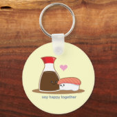 一緒に幸せになる大豆 キーホルダー (正面)