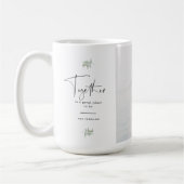 一緒に引用文家族の写真 コーヒーマグカップ (左)