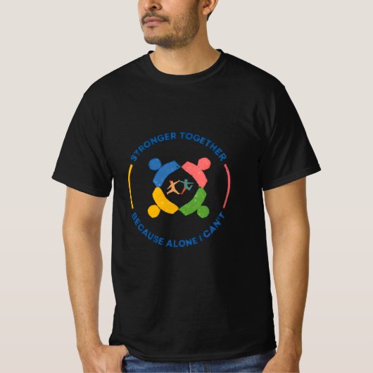 一緒に強く - 一人じゃIKEAを組み立てられない Tシャツ (正面)