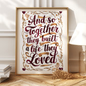 一緒に彼らは芸術のプリントを愛した人生を築いた ポスター