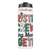 一緒に思い出を作るクリスマスのクルー タンブラー (正面)