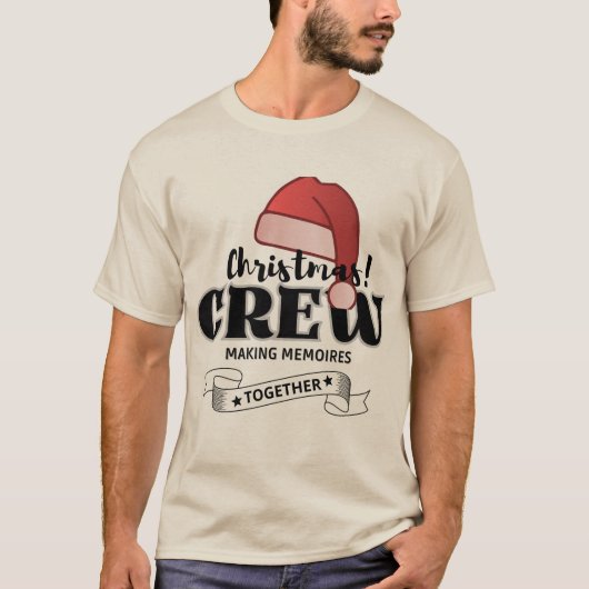 一緒に思い出を作るクリスマスのクルー Tシャツ (正面)