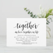 一緒に愛で、一緒に人生で、お祝い 招待状 (スタンド正面)